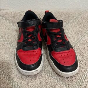 Nike Court Borough Low Recraft – Kids’ Size 2Y | Red & Black